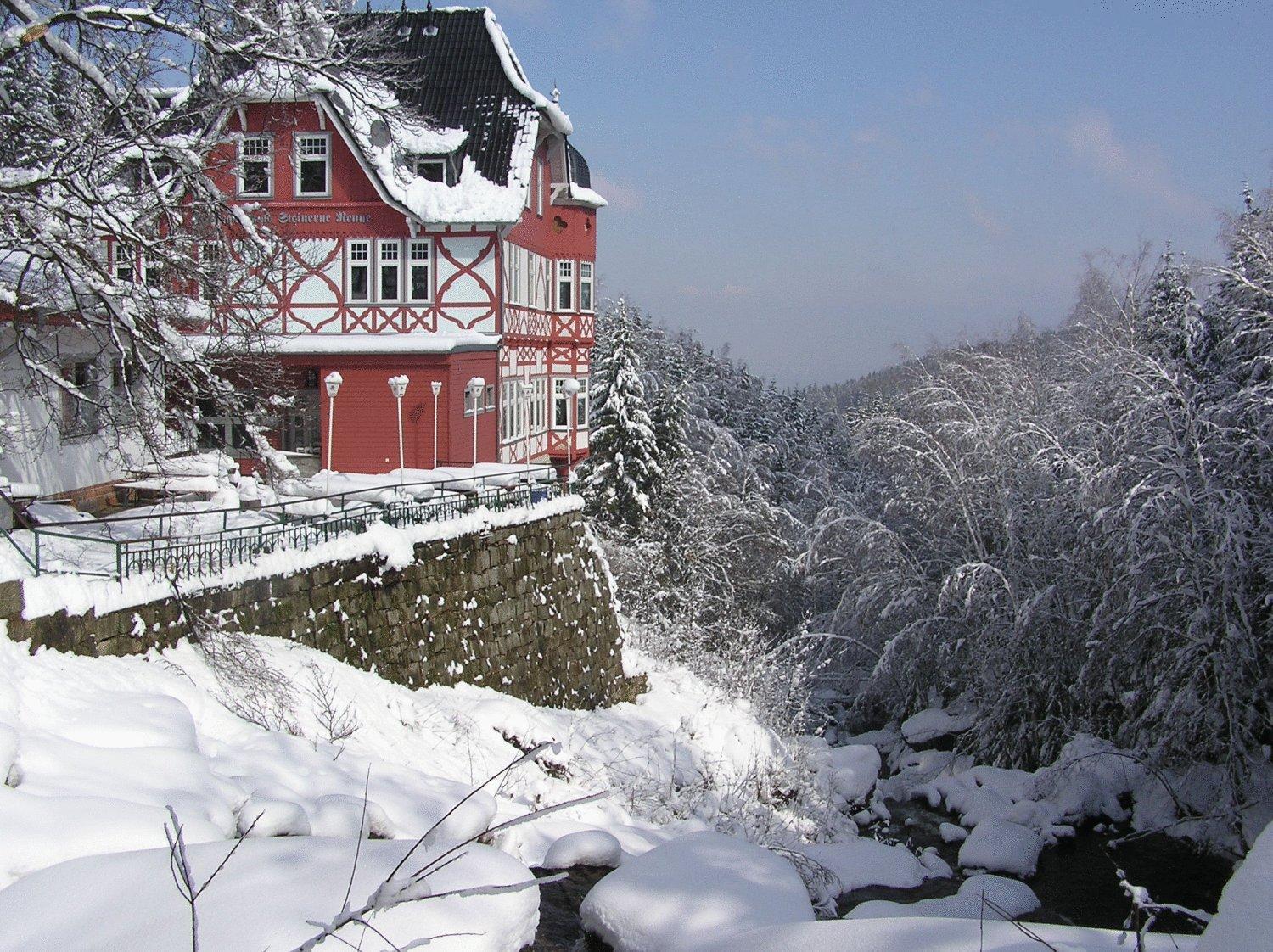 Waldgasthaus & Berghotel Steinerne Renne 韦尼格罗德 外观 照片